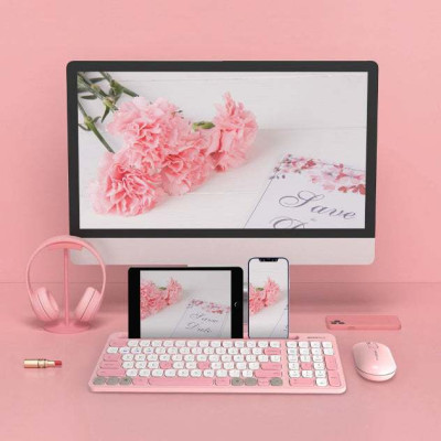 Chuột Không Dây MicroPack SPEED GLASS MP-720C Rechargeable Wireless Mouse 2.4G Bluetooth Dual Mode Tích Hợp Gương Mini Hàng Chính Hãng