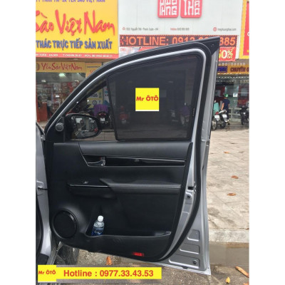 Rèm Che Nắng Xe Toyota Hilux 2016-2019 Hàng Loại 1 MR Ô TÔ