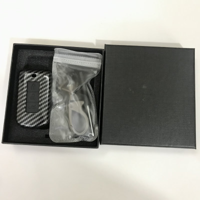 Ốp cacbon bao chìa khóa Mitsubishi Xpander, Outlander, Attrage, Mirage- có lớp silicon