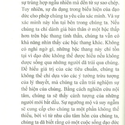 Các Mức Độ Của Đời Sống Đạo Đức