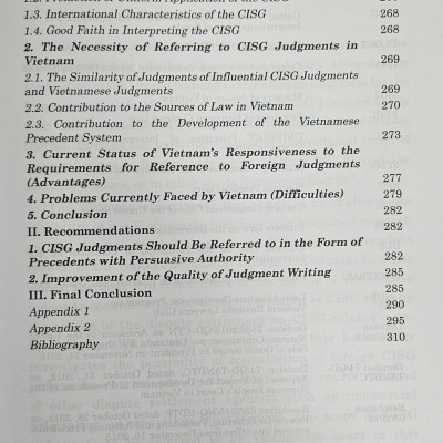 Applicability of jurisconsultorium on the CISG in the Vietnamese judiciary