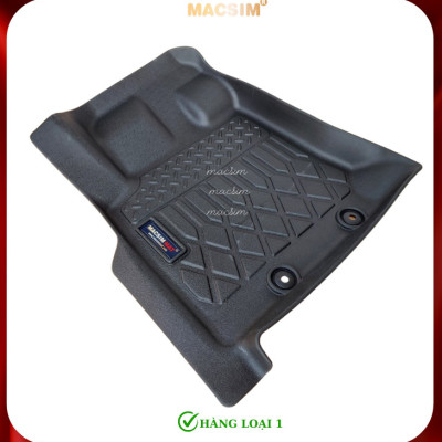 Thảm lót sàn xe ô tô Isuzu MUX 2022+(sd) Nhãn hiệu Macsim chất liệu nhựa TPE cao cấp màu đen