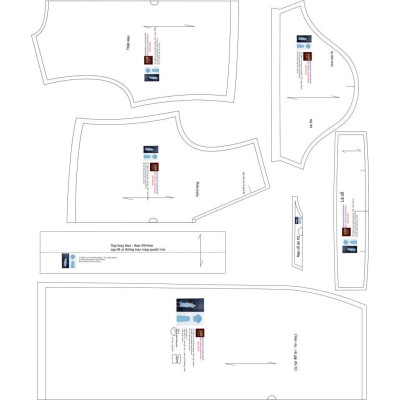 Rập giấy A0 mã 107 - rập set váy áo thun(không phải quần áo)