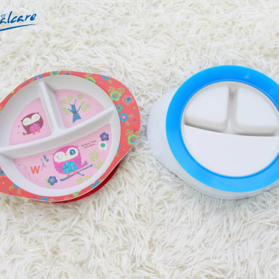 Khay ăn chia ngăn cho bé bamboo khay ăn bé ăn dặm BLW - Royalcare 0720-RC-7920