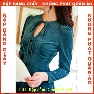 Rập đầm 7 mảnh tay dài mã 1141 - giấy A0 (BẢN VẼ)