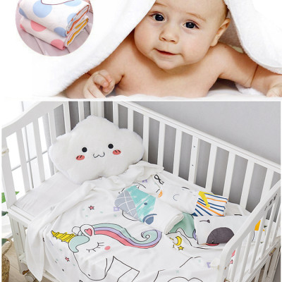 Chăn (mền) đũi cho bé từ sơ sinh đến tiểu học Bamboo Home chất liệu sợi tre thiên nhiên và sợi Cotton, siêu mềm mịn, 110x110cm - Hàng chính hãng BBH07