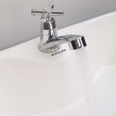 Vòi Lavabo lạnh nhựa ABS mạ Chrome Eurolife EL-LA05 (Trắng bạc)