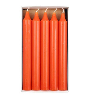 Hộp 15 cây nến thơm thẳng Quang Minh Candle FTRAMART EDC2317 cao 15cm (Cam bí ngô / Cam đỏ)