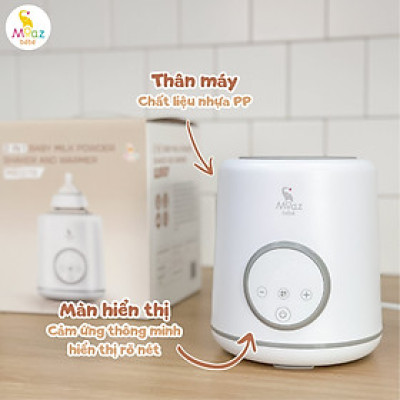 Máy lắc bình sữa và giữ ấm sữa thông minh Moaz BéBé MB079