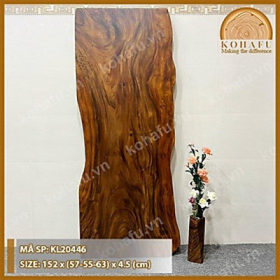 Mặt Bàn Dài Phòng Ăn Mặt Gỗ Tự Nhiên - KL20446