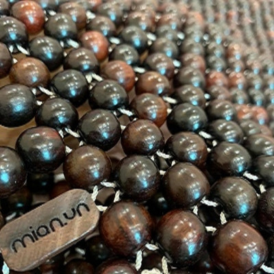 Chiếu hạt gỗ Trắc Bóng hạt 1,2cm - Chiếu hạt gỗ Mian ( video , hình thật )