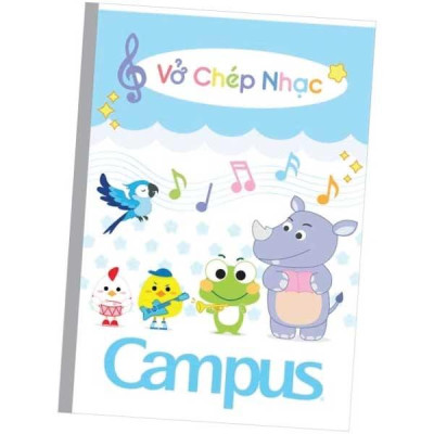 Vở Chép Nhạc Dòng Kẻ Khuôn Nhạc 48 Trang ĐL 80g/m2 Campus NB-BMSN48