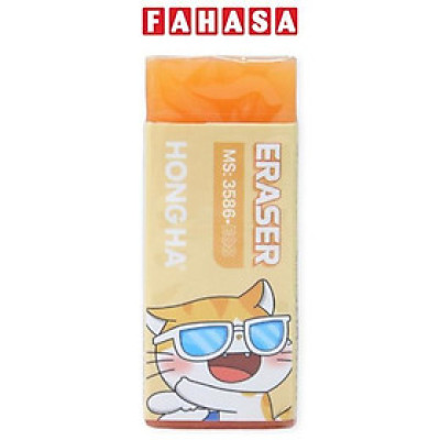 Gôm Tẩy Thạch Màu Chú Mèo Cam - Hồng Hà 3586-E08