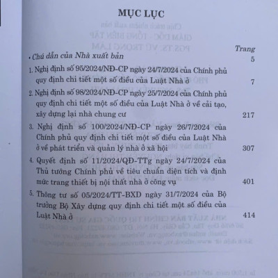 Các văn bản hướng dẫn thi hành Luật Nhà ở năm 2023