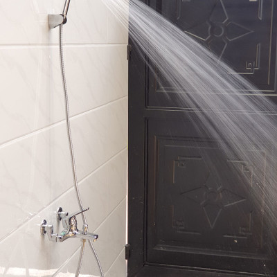 Củ sen nóng lạnh chân ngoài Đồng mạ Chrome Eurolife EL-3001 New (Trắng bạc)