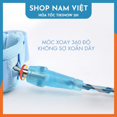 Dây Đai Chống Lạc Cho Bé, Dây Dắt Trẻ Em Đi Dạo Lõi Thép Phản Quang, Có Khóa Dài 2m5