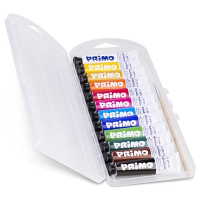 Bộ 12 Tuýp Màu Poster Paint 12ml + 2 Cọ PRIMO 448T12AP