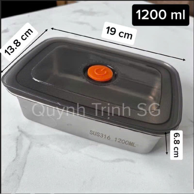 Hộp Đựng Thực Phẩm Inox Cao Cấp Kèm Nắp – Khay Inox Đựng Đồ Ăn Bảo Quản Tủ Lạnh Đủ Size - HÀNG CHÍNH HÃNG MINIIN