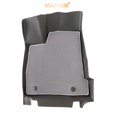 Thảm ô tô(sd3) 2 lớp dạng lưới lục giác Vinfast VF3 (ghi) - bề mặt cao su siêu sạch - Macsim