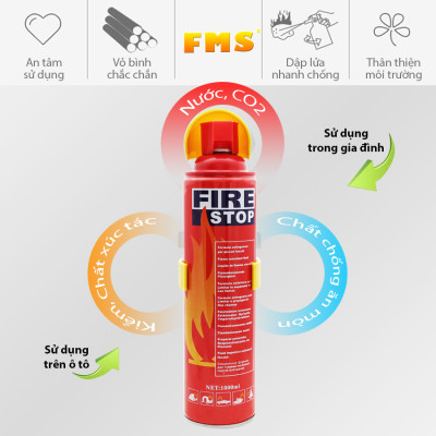 Bình chữa cháy Mini cho ô tô FMS-25 1000ml