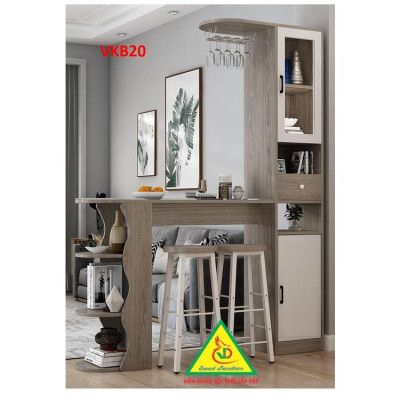 Quầy bar mini kết hợp tủ rượu VKB20 ( không kèm ghế) - Nội thất lắp ráp Viendong Adv