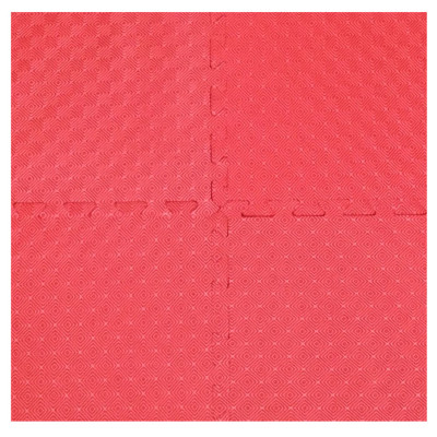 Bộ 4 tấm Thảm xốp trải sàn cho bé ECOBABY, thảm xốp eva đạt tiệu chuẩn Mỹ và Châu Âu - kích thước 1 tấm 60x60cm, độ dày 1cm - màu đỏ