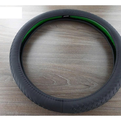 Bọc vô lăng cao cấp chất liệu da thật - Khâu tay 100% size M - nhãn hiệu Macsim mã L15T