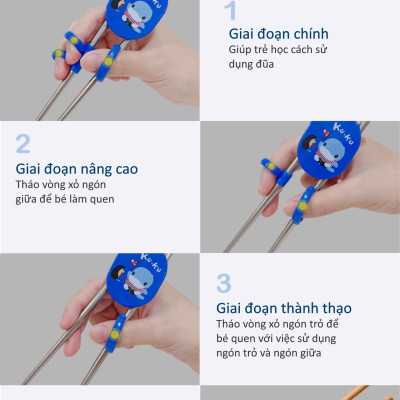 ĐŨA XỎ NGÓN CHO BÉ TẬP ĂN DẶM KUKU KU3039 - 2 YEARS UP