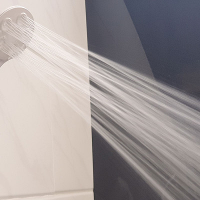 Bộ tay dây sen siêu tăng áp nhựa ABS trắng Eurolife EL-116SH