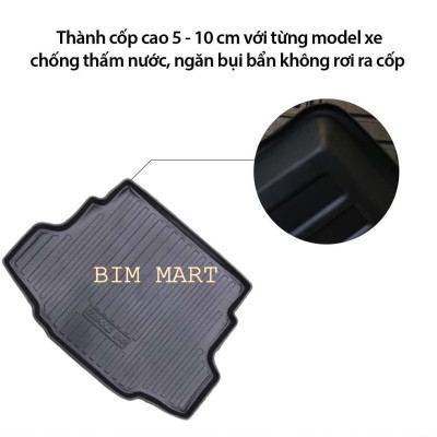 Lót cốp dành cho xe Hyundai Grand i10 Sedan 2016 - 2020 không mùi, chất liệu TPO cao cấp