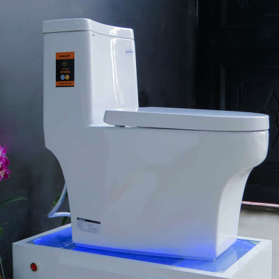 Bồn cầu 1 khối cao cấp tiêu chuẩn xuất Châu Âu, men Nano tuyết bóng sáng, nắp đóng siêu êm, 2 chế độ xả Eurolife EL-LUX 033 (Trắng)