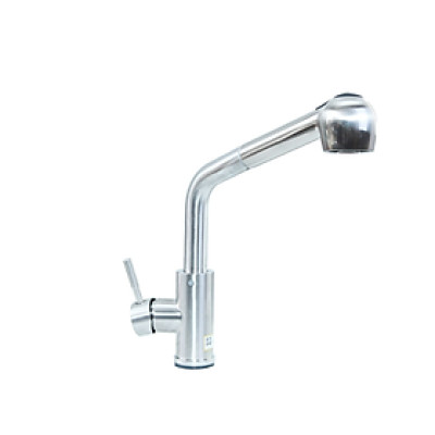 Vòi rửa nóng lạnh cao cấp dây rút xoay 360 inox 304 Juno sofa Teady VCCT-3046