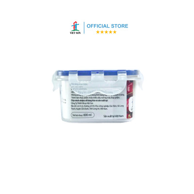 [TẶNG KHAY RÁO NƯỚC] Hộp Đựng Thực Phẩm VIETSON 600ml Nắp Khóa 4 Cạnh Kín Hơi