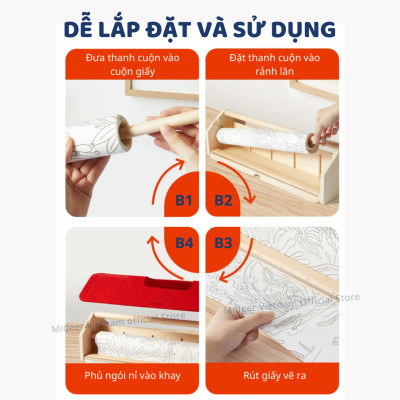 Ống đựng giấy vẽ Mideer Versatile Paper Roll Holder