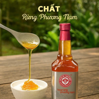 COMBO mua 2 TẶNG 1 cùng loại: Mật ong nguyên chất rừng Phương Nam chai 630g