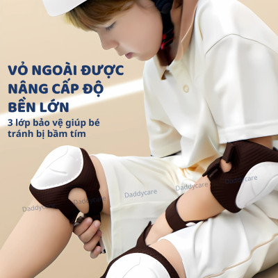 Mũ bảo vệ đầu cho bé kèm bảo vệ đầu gối, tay chân cho bé Mideer Protective Clothing Bike