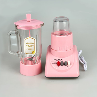 [HÀNG CHÍNH HÃNG] Máy xay sinh tố gia đình 2 cối thủy tinh FUJIKA với công suất 350W, màu ngẫu nhiên
