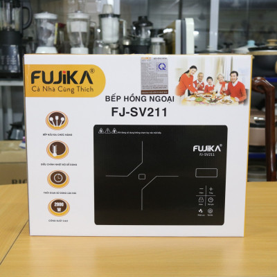 Bếp hồng ngoại Fujika, công suất 2000W, mặt kiếng cường lực-Hàng chính hãng