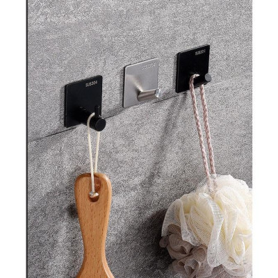 Móc Dán Tường Chịu Lực, Móc Treo Quần Áo, Móc Treo Đồ Dùng Khu Bếp Tiện Dụng, Nhà Tắm, Móc Inox Siêu Chắc Chắn. TakyHome 2009