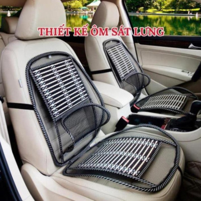 (HÀNG ĐẸP) Bộ Lót Ghế Tựa Lưng Ô Tô Lưới Trúc Massage Lưng Chống Mỏi, Chống Nóng Hiệu Quả - 1 Chiếc