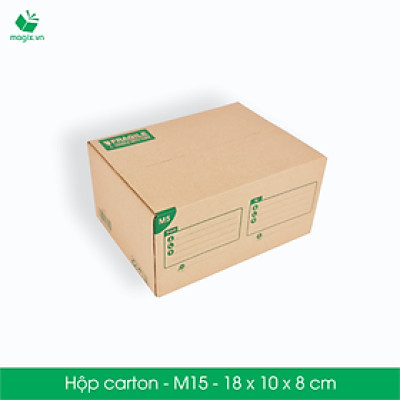 M15 - 18x10x8 cm - 100 Thùng hộp carton 