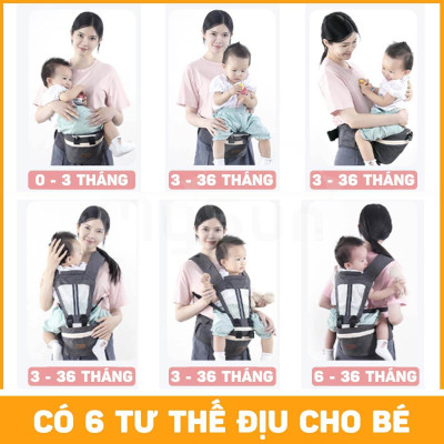 Đai địu cho trẻ em bé 1 2 3 tuổi ngồi đi xe máy an toàn MySun