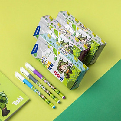 Combo 20 Bút gel Thiên Long GEL-012/AK - Nét viết 0.5mm êm mượt, đầu bút cao cấp, mực đều liên tục, nhân vật Akooland Tahi