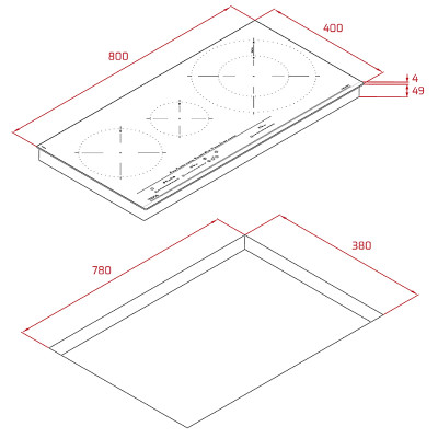 Bếp điện từ Teka IZC 83620 MST BK - Hàng Chính Hãng