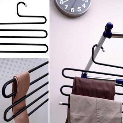 Combo 3 móc 5 tầng Nhà của Mẹ chuyên dùng treo quần và khăn, chất liệu sắt sơn chống gỉ- màu sắc giao ngẫu nhiên