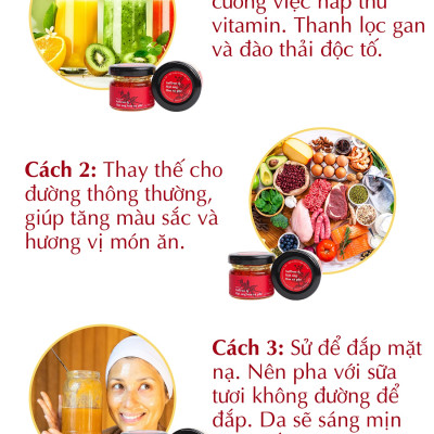 Saffron mật ong Kingdom Herb thượng hạng chính hãng 100% hộp 40g (tặng que lấy mật)