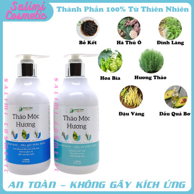 Bộ Đôi Dầu Gội - Xả THẢO MỘC HƯƠNG Quyên Lara 300ml Giúp Ngăn Ngừa Rụng Tóc, Kích Thích Mọc Tóc, Phục Hồi Tóc Hư Tổn