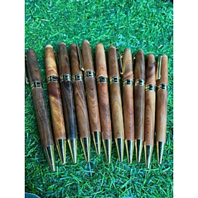 Bút gỗ bách xanh thơm nắp xoáy dài 14cm 