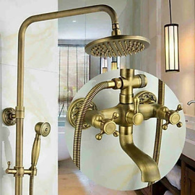 Sen cây nóng lạnh tắm đứng đồng tân cổ điển nhập khẩu GROVES 7963 (ĐẸP SANG TRỌNG)