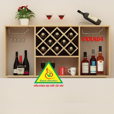 Kệ  trang trí treo tường VKRA04 - Nội thất lắp ráp 